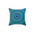 Secret Waterhole (Blue) Aboriginal Art Pillow