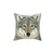 Grey Wolf Pillow - Soft and Plush Home Decor