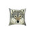 Grey Wolf Pillow - Soft and Plush Home Decor