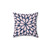 Petal Burst Pink and Navy Decorative Throw Pillow