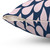 Petal Burst Pink and Navy Decorative Throw Pillow