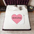 Cute Baking Pink Heart Sherpa Blanket