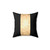 Elegant gold and black decorative pillow