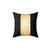 Elegant gold and black decorative pillow