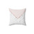 Peony Blush Geometric Marble Pillow