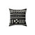 African Mud Cloth Black and White Pillow