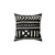 African Mud Cloth Black and White Pillow