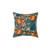 Boho Sloth Floral Throw Pillow