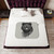 Legendary Animals Sherpa Blanket with Black Bear Silhouette Design