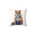 Fox Watercolor Pillow