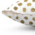 Luxurious Gold Leaf Polka Dot Decorative Pillow
