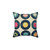 Colorful Vinyl Collection Pillow - Retro Music Decor