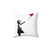 Banksy Girl With Balloon Decorative Pillow