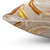 Cream and Gold Metallic Brush Stroke Pillow