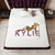 Leopard print Sherpa blanket featuring Kylie Minogue artwork