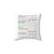 Inspirational musical pillow featuring quotes from musicals