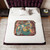 Cozy Sherpa blanket with psychedelic folk art design