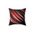 Decorative Red and Black Pillow