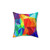 Colorful Geometric Rainbow Throw Pillow