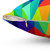 Colorful Geometric Rainbow Throw Pillow