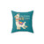 Cute Llama Throw Pillow with No Drama Llama Design