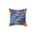 Aboriginal Art Blue Throw Pillow