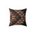 Tribal Pattern Walnut Wood Pillow