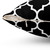 Black and White Quatrefoil Pattern Decorative Pillow