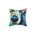 Blue Greyhound Pillow with Artistic Design
