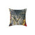 Tabby Cat Sleeping on Colorful Stripes Pillow