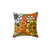 Retro Mid-Century Floral Pillow