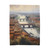 Florence Italy Velveteen Plush Blanket with Landscape Art Design