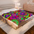 Retro Velveteen Plush Flower Power Blanket