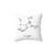Virgo Zodiac Constellation Throw Pillow