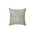 Sage Green Botanical Line Art Illustration Pillow