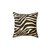 Zebra print throw pillow for winter home decor