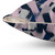 Navy Blue, Grey and Pink Painterly Throw Pillow