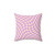Lilac Twist Checkerboard Pattern Pillow