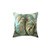 Botanical Vintage Ferns and Palm Trees Decorative Pillow