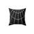 Spider Web Black Pillow - Spooky Decorative Accent
