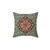 Geometric Pattern Blue and Red Pillow