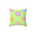 Pastel Flower Accent Pillow