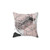 Geometric blush pink and grey throw pillow