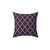 Moroccan Quatrefoil Throw Pillow in Navy Blue and Orange