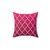 Moroccan Pattern Pink and Gold Pillow