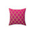Moroccan Pattern Pink and Gold Pillow