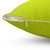 Lime Green Decorative Throw Pillow with Abstract Bubble Design