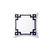 Navy Blue Greek Key Square Pillow
