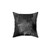 Abstract Black and Gray Throw Pillow