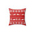 Red and White Christmas Cat Lover's Pillow